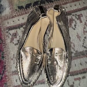 Women’s work shoes flats JG gold pointed toe cheap deal